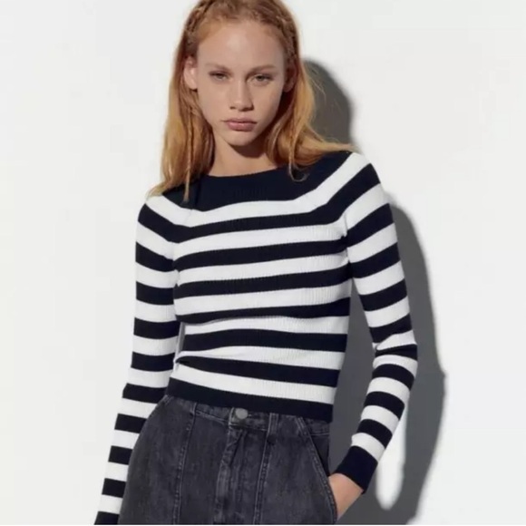 NWT Zara Cut Out Open Back Top Size L - Picture 4 of 7